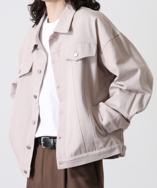 FUNALIVE（ファンアライブ）の「綿ツイルオーバーサイズGジャン（ブルゾン・メンズ・チャコールグレー/カーキ/グレイッシュベージュ/ダークブルー・L/M）」の19枚目の写真