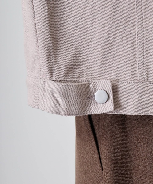 FUNALIVE（ファンアライブ）の「綿ツイルオーバーサイズGジャン（ブルゾン・メンズ・チャコールグレー/カーキ/グレイッシュベージュ/ダークブルー・L/M）」の6枚目の写真