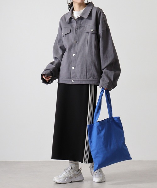 FUNALIVE（ファンアライブ）の「綿ツイルオーバーサイズGジャン（ブルゾン・メンズ・チャコールグレー/カーキ/グレイッシュベージュ/ダークブルー・L/M）」の13枚目の写真