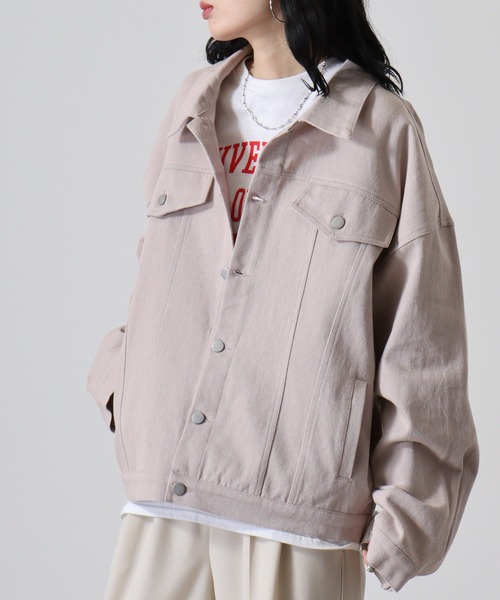 FUNALIVE（ファンアライブ）の「綿ツイルオーバーサイズGジャン（ブルゾン・メンズ・チャコールグレー/カーキ/グレイッシュベージュ/ダークブルー・L/M）」の14枚目の写真