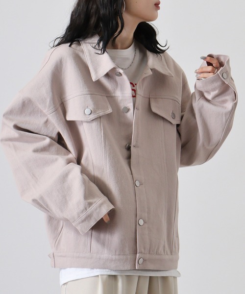 FUNALIVE（ファンアライブ）の「綿ツイルオーバーサイズGジャン（ブルゾン・メンズ・チャコールグレー/カーキ/グレイッシュベージュ/ダークブルー・L/M）」の16枚目の写真