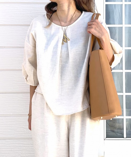 Q(キュー)の「チェーン付きバケットトート(トートバッグ・レディース・ブラック/ベージュ・ONE SIZE)」の16枚目の写真