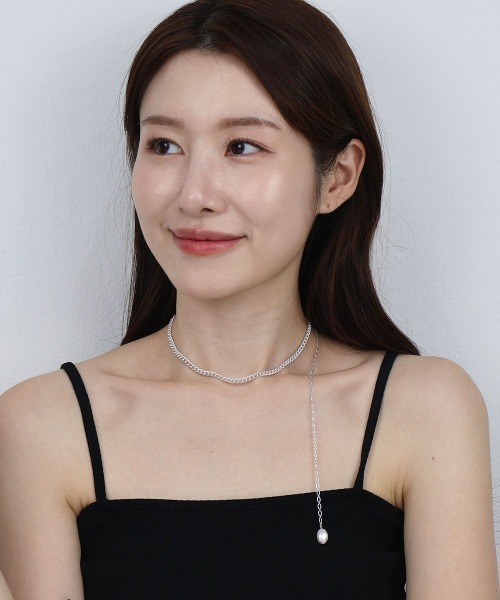 セール】【金属アレルギー対応】 淡水パール チェーン