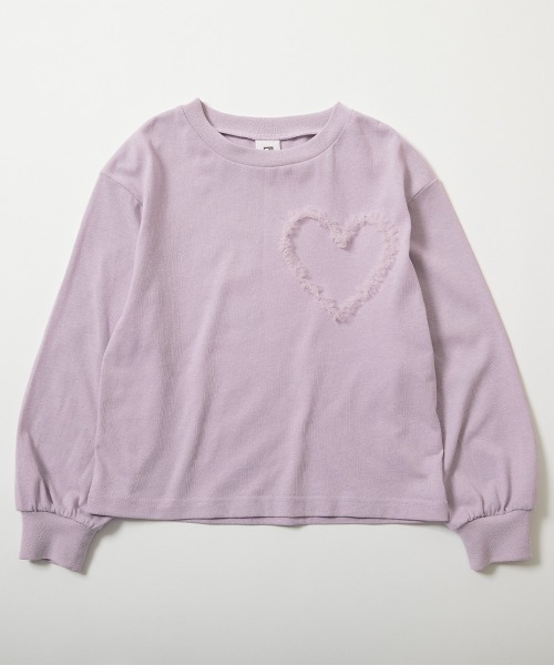 devirock（デビロック）の「えらべるチュールモチーフ 長袖Tシャツ（Tシャツ/カットソー・キッズ・ブラック/ライラック/ピンク系/オフホワイト/ネイビー/グリーン系/ホワイト系/ブルー系/ホワイト系2/ピンク系2/グレー系/パープル系/ブラック系/杢グレー/ブルー系2/イエロー系/ブラック系2・100cm/110cm/120cm/130cm/140cm/150cm/160cm）」の22枚目の写真