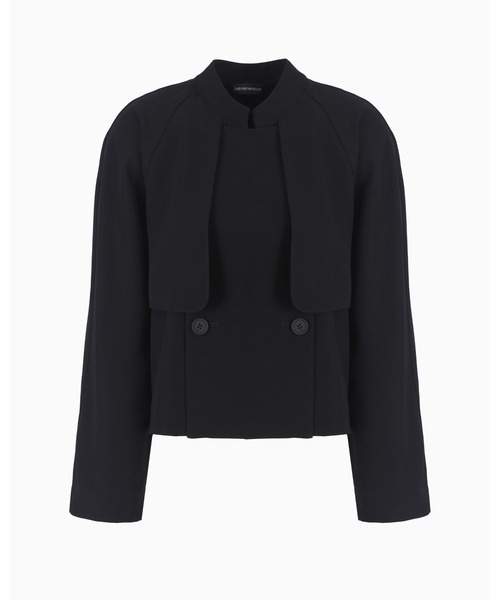 【エンポリオ アルマーニ】ダブルブレストジャケット テクニカルキャディ グルカラー（その他アウター）｜EMPORIO ARMANI（エンポリオアルマーニ）