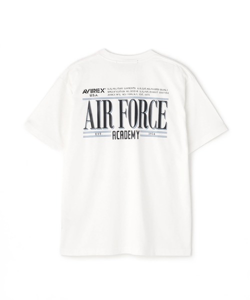 AVIREX(アヴィレックス)の「MIL. ACADEMY T-SHIRT "1954" / ミリタリーアカデミー 半袖Tシャツ / AVIREX / アヴィレックス(Tシャツ/カットソー・メンズ・チャコール/ネイビー/ホワイト・MEDIUM/LARGE/X-LARGE/XX-LARGE)」の1枚目の写真