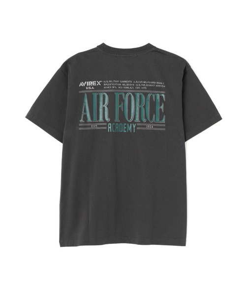 AVIREX(アヴィレックス)の「MIL. ACADEMY T-SHIRT "1954" / ミリタリーアカデミー 半袖Tシャツ / AVIREX / アヴィレックス(Tシャツ/カットソー・メンズ・チャコール/ネイビー/ホワイト・MEDIUM/LARGE/X-LARGE/XX-LARGE)」の2枚目の写真