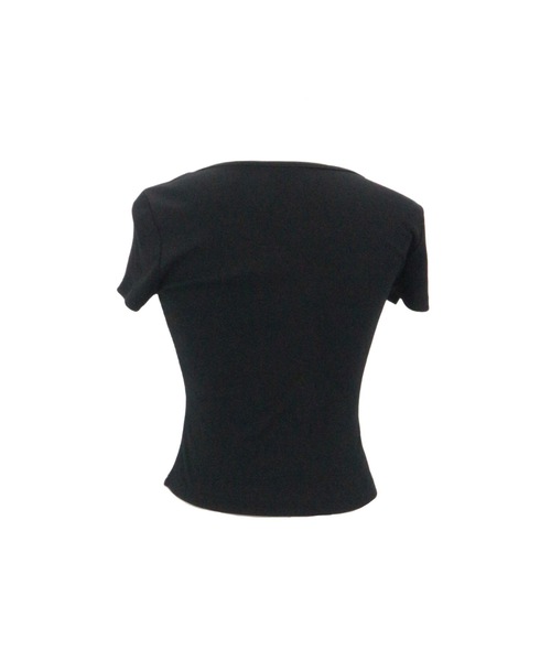 ALLuRing ChaRm（アリュリングチャーム）の「Square Neck Ruffle Ribbon Tops / スクエアネックフリルリボントップス（シャツ/ブラウス・レディース・ブラック/ブラック系その他・FREE）」の15枚目の写真