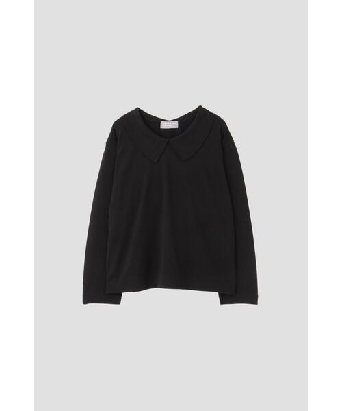 MARGARET HOWELL（マーガレットハウエル）の「DENCE COTTON JERSEY（Tシャツ/カットソー・レディース・ブラック/ホワイト系その他3・2）」の4枚目の写真