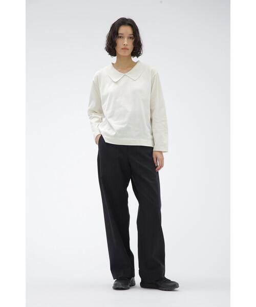 MARGARET HOWELL（マーガレットハウエル）の「DENCE COTTON JERSEY（Tシャツ/カットソー・レディース・ブラック/ホワイト系その他3・2）」の8枚目の写真
