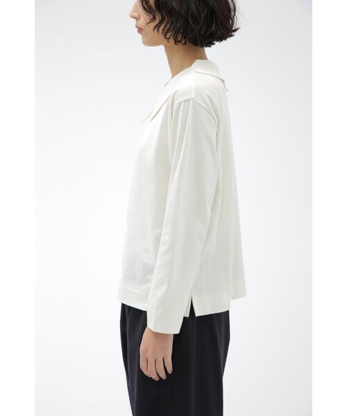 MARGARET HOWELL（マーガレットハウエル）の「DENCE COTTON JERSEY（Tシャツ/カットソー・レディース・ブラック/ホワイト系その他3・2）」の9枚目の写真