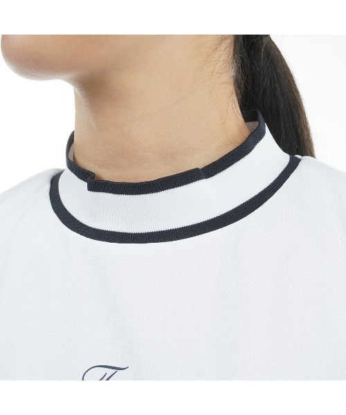 TOMMY HILFIGER GOLF（トミー ヒルフィガー ゴルフ）の「ﾌﾚﾝﾁｽﾘｰﾌﾞ ｺｸｰﾝﾓｯｸﾈｯｸｼｬﾂ（その他トップス・レディース・ホワイト/ネイビー/マルチ・L/LL/M/S）」の11枚目の写真