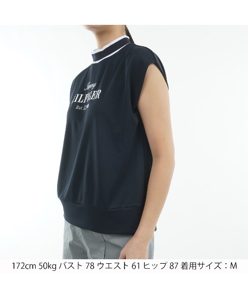 TOMMY HILFIGER GOLF（トミー ヒルフィガー ゴルフ）の「ﾌﾚﾝﾁｽﾘｰﾌﾞ ｺｸｰﾝﾓｯｸﾈｯｸｼｬﾂ（その他トップス・レディース・ホワイト/ネイビー/マルチ・L/LL/M/S）」の15枚目の写真