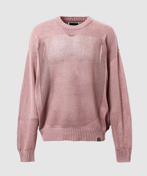 PHINGERIN(フィンガリン)の「WINDOW WEB SWEATER(ニット/セーター・メンズ・ミント/ブラック/アイボリー/ピンク・L)」の4枚目の写真