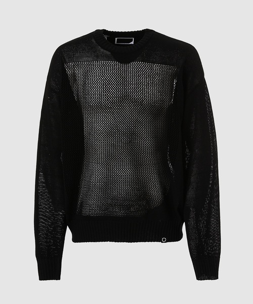 PHINGERIN(フィンガリン)の「WINDOW WEB SWEATER(ニット/セーター・メンズ・ミント/ブラック/アイボリー/ピンク・L)」の3枚目の写真