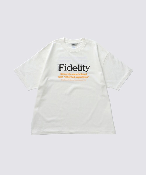 FIDELITY（フィデリティ）の「SCHEMES LOGO TUBE TEE / 企業ロゴプリントTシャツ（Tシャツ/カットソー・メンズ・その他1/ネイビー/ホワイト・LARGE/MEDIUM）」の2枚目の写真