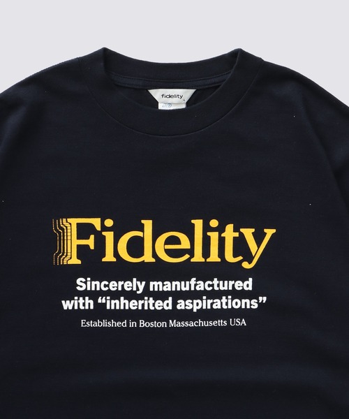 FIDELITY（フィデリティ）の「SCHEMES LOGO TUBE TEE / 企業ロゴプリントTシャツ（Tシャツ/カットソー・メンズ・その他1/ネイビー/ホワイト・LARGE/MEDIUM）」の5枚目の写真