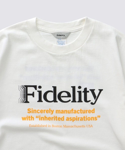 FIDELITY（フィデリティ）の「SCHEMES LOGO TUBE TEE / 企業ロゴプリントTシャツ（Tシャツ/カットソー・メンズ・その他1/ネイビー/ホワイト・LARGE/MEDIUM）」の9枚目の写真