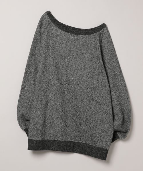 JEANASIS(ジーナシス)の「【選べる着丈】オフショルラメミニウラケプルオーバー/323006(スウェット・レディース・ブラック系その他/グレー系その他/ライトグレー系/ホワイト系その他・FREE/SMALL)」の5枚目の写真