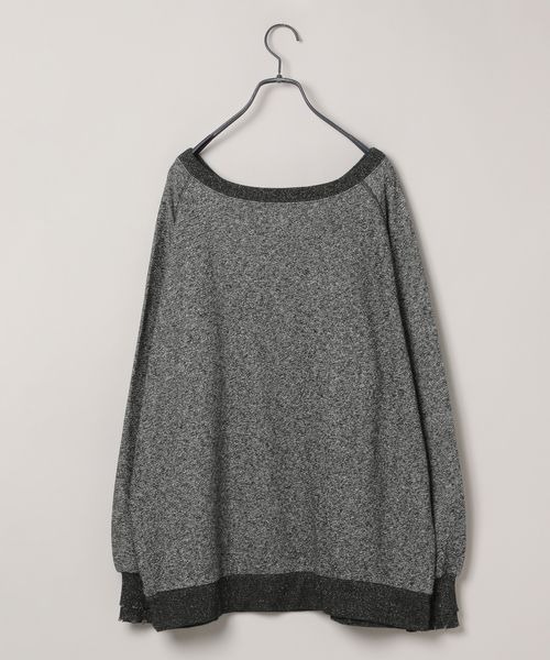 JEANASIS(ジーナシス)の「【選べる着丈】オフショルラメミニウラケプルオーバー/323006(スウェット・レディース・ブラック系その他/グレー系その他/ライトグレー系/ホワイト系その他・FREE/SMALL)」の6枚目の写真