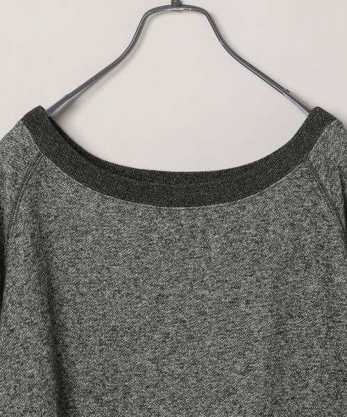 JEANASIS(ジーナシス)の「【選べる着丈】オフショルラメミニウラケプルオーバー/323006(スウェット・レディース・ブラック系その他/グレー系その他/ライトグレー系/ホワイト系その他・FREE/SMALL)」の7枚目の写真