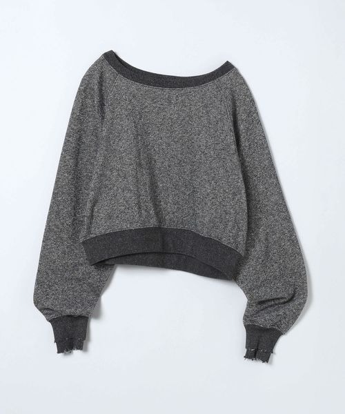 JEANASIS(ジーナシス)の「【選べる着丈】オフショルラメミニウラケプルオーバー/323006(スウェット・レディース・ブラック系その他/グレー系その他/ライトグレー系/ホワイト系その他・FREE/SMALL)」の12枚目の写真