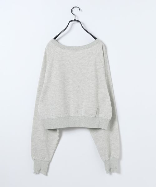 JEANASIS(ジーナシス)の「【選べる着丈】オフショルラメミニウラケプルオーバー/323006(スウェット・レディース・ブラック系その他/グレー系その他/ライトグレー系/ホワイト系その他・FREE/SMALL)」の21枚目の写真