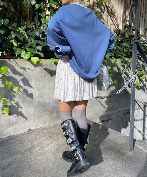 HELLO.SANFRANCISCO(ハローサンフランシスコ)の「【HELLO.SANFRANCISCO/ハローサンフランシスコ】小花柄バルーンスカート(スカート・レディース・オフホワイト/ネイビー・ONE SIZE)」の11枚目の写真