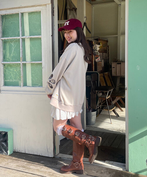 HELLO.SANFRANCISCO(ハローサンフランシスコ)の「【HELLO.SANFRANCISCO/ハローサンフランシスコ】小花柄バルーンスカート(スカート・レディース・オフホワイト/ネイビー・ONE SIZE)」の13枚目の写真