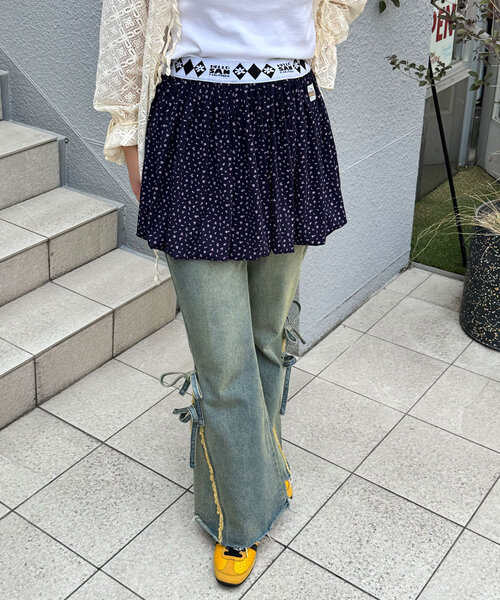 HELLO.SANFRANCISCO(ハローサンフランシスコ)の「【HELLO.SANFRANCISCO/ハローサンフランシスコ】小花柄バルーンスカート(スカート・レディース・オフホワイト/ネイビー・ONE SIZE)」の16枚目の写真