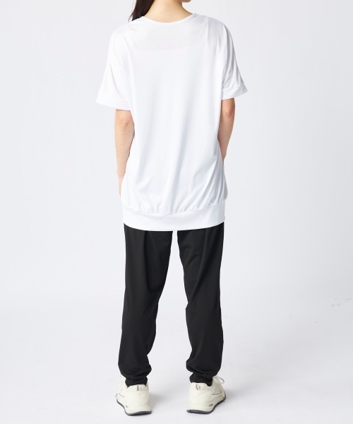 FILA(フィラ)の「【FILA/フィラ】上下2点セット 水陸両用 半袖シャツ&サルエルパンツ フィットネスウェア(Tシャツ/カットソー・レディース・ブラック/ダークパープル/グレー/ミント/ホワイト・XX-LARGE/XXX-LARGE/XXXX-LARGE/LARGE/X-LARGE/MEDIUM/SMALL)」の8枚目の写真