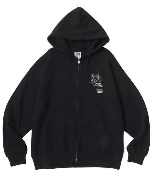 BEN DAVIS(ベンデイビス)の「BEN DAVIS/ベンデイビス ROUGH IDEAS ZIP HOODIE/オーバーサイズ 裏毛 ストリート バックプリント ロゴ ワンポイント刺繍 スウェット ジップアップパーカー フーディー/レディース メンズ(パーカー・メンズ・アッシュグレー/ダークブラウン/ブラック・XL/M/L)」の16枚目の写真
