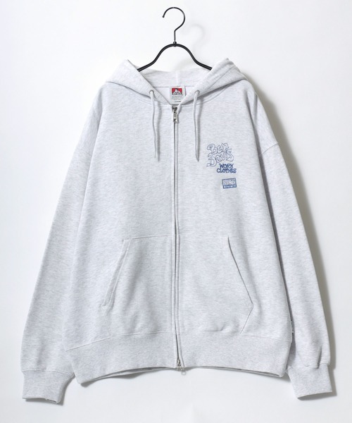 BEN DAVIS(ベンデイビス)の「BEN DAVIS/ベンデイビス ROUGH IDEAS ZIP HOODIE/オーバーサイズ 裏毛 ストリート バックプリント ロゴ ワンポイント刺繍 スウェット ジップアップパーカー フーディー/レディース メンズ(パーカー・メンズ・アッシュグレー/ダークブラウン/ブラック・XL/M/L)」の12枚目の写真