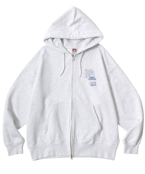 BEN DAVIS(ベンデイビス)の「BEN DAVIS/ベンデイビス ROUGH IDEAS ZIP HOODIE/オーバーサイズ 裏毛 ストリート バックプリント ロゴ ワンポイント刺繍 スウェット ジップアップパーカー フーディー/レディース メンズ(パーカー・メンズ・アッシュグレー/ダークブラウン/ブラック・XL/M/L)」の18枚目の写真