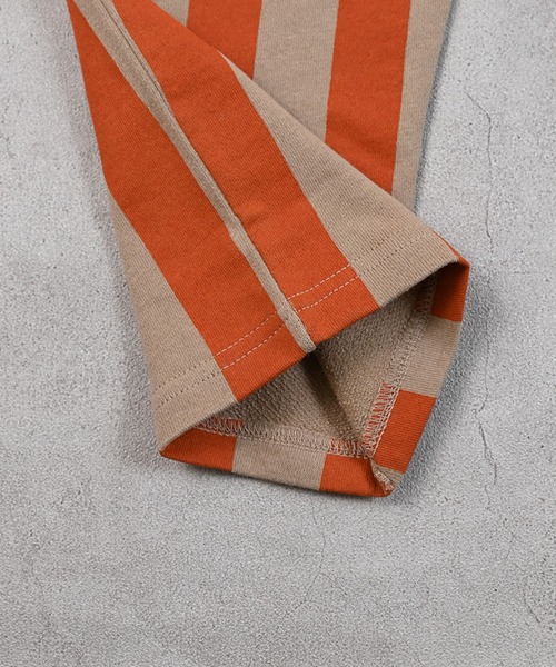 MARKEY'S（マーキーズ）の「ミニ裏毛ストライプロングパンツ（スウェットパンツ・キッズ・オレンジ/ブルー/グリーン/ブラック・110/100/90/140/95/130/80/120/150）」の14枚目の写真