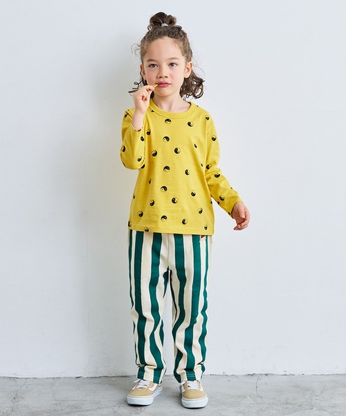 MARKEY'S（マーキーズ）の「ミニ裏毛ストライプロングパンツ（スウェットパンツ・キッズ・オレンジ/ブルー/グリーン/ブラック・110/100/90/140/95/130/80/120/150）」の19枚目の写真