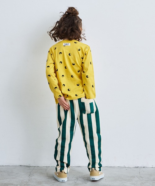 MARKEY'S（マーキーズ）の「ミニ裏毛ストライプロングパンツ（スウェットパンツ・キッズ・オレンジ/ブルー/グリーン/ブラック・110/100/90/140/95/130/80/120/150）」の20枚目の写真