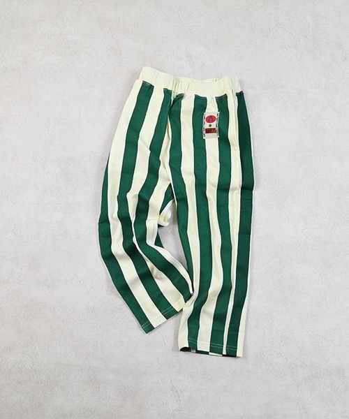 MARKEY'S（マーキーズ）の「ミニ裏毛ストライプロングパンツ（スウェットパンツ・キッズ・オレンジ/ブルー/グリーン/ブラック・110/100/90/140/95/130/80/120/150）」の17枚目の写真