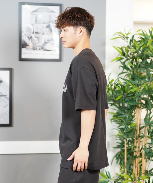 Hurley （ハーレー）の「Hurley/ハーレー TERRY OE LOGO OVSD SS TEE MCSS251068（Tシャツ/カットソー・メンズ・ダークグリーン/チャコールグレー・M/L）」の4枚目の写真