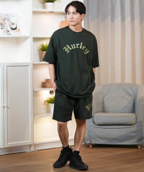 Hurley （ハーレー）の「Hurley/ハーレー TERRY OE LOGO OVSD SS TEE MCSS251068（Tシャツ/カットソー・メンズ・ダークグリーン/チャコールグレー・M/L）」の13枚目の写真