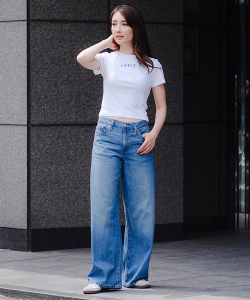 リーバイス Levis 【 Muse Ls Tee Women 】 ファッション レディースファッション トップス Tシャツ カットソー レディ Muse Long Sleeve T-shirt - White | Levi's® US