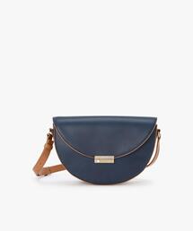 アニエスベー　新品本革¥53,900　ブラック/ホワイト　ショルダーストラップ付 agnes b.｜アニエスベーのショルダーバッグ（レザー・本革）通販