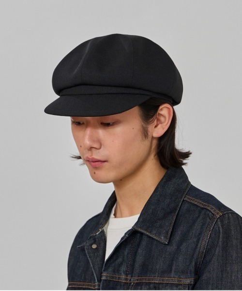 OVERRIDE（オーバーライド）の「OVERRIDE  LINEN LIKE CASQUETTE / オーバーライド（キャスケット・メンズ・ブラック/ダークグレー/アイボリー・60cm/58cm）」の4枚目の写真
