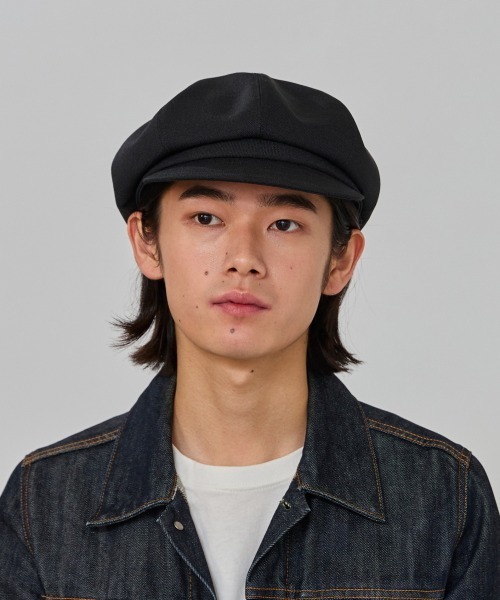 OVERRIDE（オーバーライド）の「OVERRIDE  LINEN LIKE CASQUETTE / オーバーライド（キャスケット・メンズ・ブラック/ダークグレー/アイボリー・60cm/58cm）」の5枚目の写真