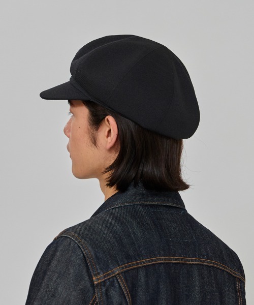 OVERRIDE（オーバーライド）の「OVERRIDE  LINEN LIKE CASQUETTE / オーバーライド（キャスケット・メンズ・ブラック/ダークグレー/アイボリー・60cm/58cm）」の6枚目の写真