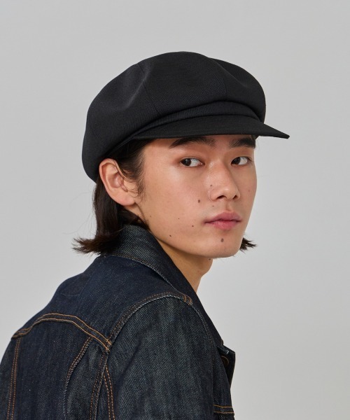 OVERRIDE（オーバーライド）の「OVERRIDE  LINEN LIKE CASQUETTE / オーバーライド（キャスケット・メンズ・ブラック/ダークグレー/アイボリー・60cm/58cm）」の7枚目の写真