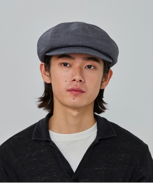 OVERRIDE（オーバーライド）の「OVERRIDE  LINEN LIKE CASQUETTE / オーバーライド（キャスケット・メンズ・ブラック/ダークグレー/アイボリー・60cm/58cm）」の16枚目の写真