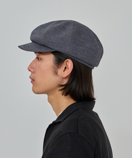 OVERRIDE（オーバーライド）の「OVERRIDE  LINEN LIKE CASQUETTE / オーバーライド（キャスケット・メンズ・ブラック/ダークグレー/アイボリー・60cm/58cm）」の17枚目の写真