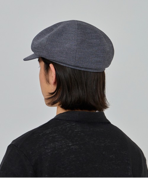 OVERRIDE（オーバーライド）の「OVERRIDE  LINEN LIKE CASQUETTE / オーバーライド（キャスケット・メンズ・ブラック/ダークグレー/アイボリー・60cm/58cm）」の18枚目の写真