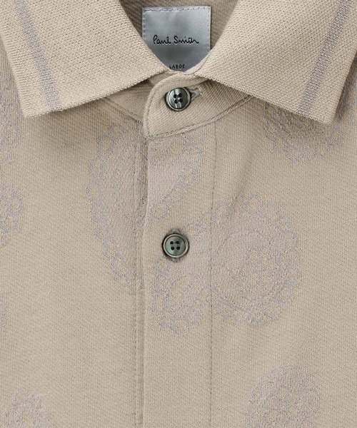 Paul Smith(ポールスミス)の「ペイズリージャカード オープンフロント ポロシャツ / 153503 837YN(ポロシャツ・メンズ・ダークブルー/ベージュ・MEDIUM/LARGE/X-LARGE)」の11枚目の写真